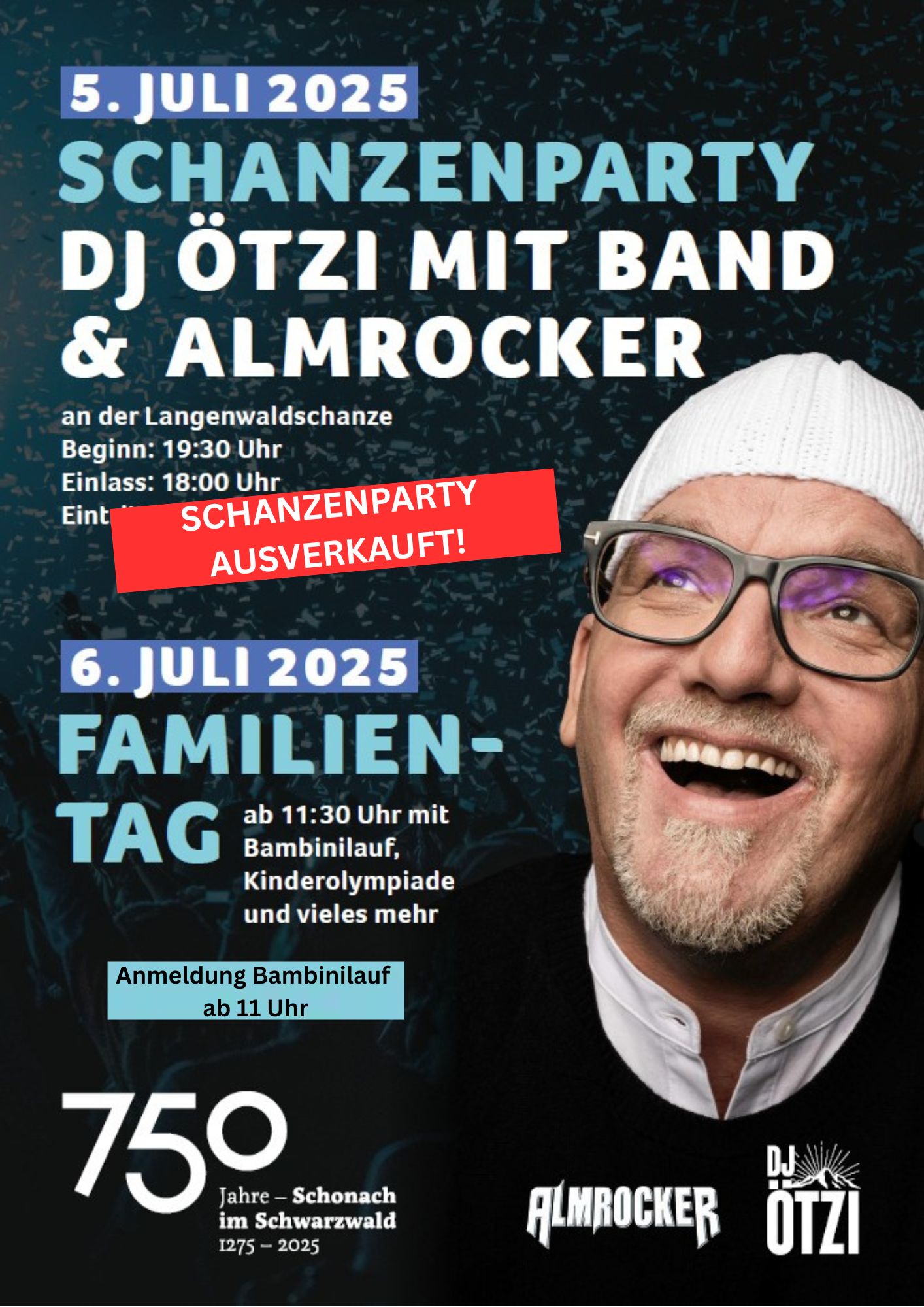 SCHANZENPARTY AUSVERKAUFT! Plakat