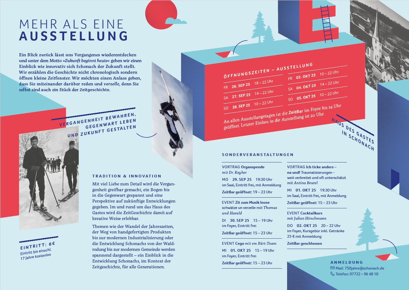Flyer Innenseite Innenseite Flyer mit weiteren Informationen zur Ausstellung